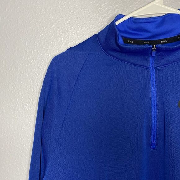 Nike Royal Blue 1/4 Zip Pullover Size Medium - Picture 5 of 12